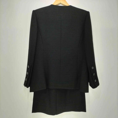 ジバンシィ GIVENCHY HI FORMAL 千鳥柄 ノーカラージャケット + タイトスカート セットアップ レディース 94L
