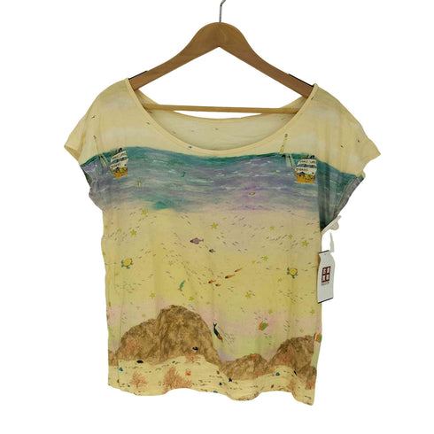フランシュリッペ franche lippee 総柄 クルーネック S/S クルーネック Tシャツ レディース JPN:M