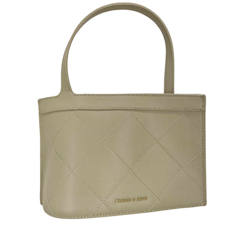 チャールズアンドキース CHARLES&KEITH メタリックアクセント キルトバッグ レディース S