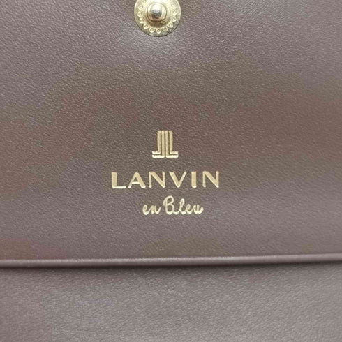 ランバンオンブルー LANVIN en Bleu レザー 二つ折り 財布 レディース