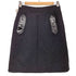 ルイヴィトン LOUIS VUITTON OLD パイピング ウール タイトスカート レディース FR:36