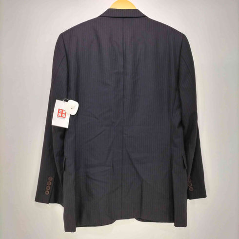 バーバリーブラックレーベル BURBERRY BLACK LABEL ストライプ チェンジポケット 2B テーラードジャケット メンズ 92-76-170 38R