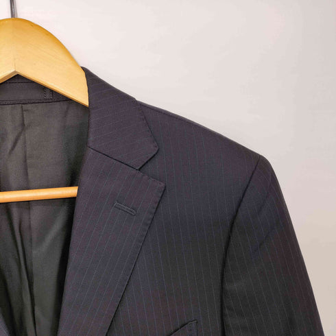 バーバリーブラックレーベル BURBERRY BLACK LABEL ストライプ チェンジポケット 2B テーラードジャケット メンズ 92-76-170 38R