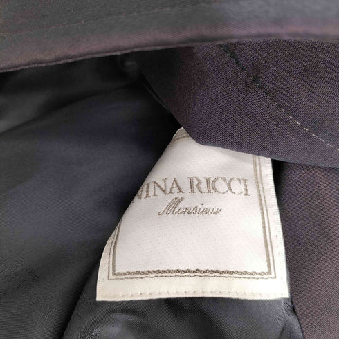 ニナリッチ NINA RICCI ウールシルク ステンカラーコート メンズ 94 - M