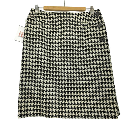 バーバリーロンドン BURBERRY LONDON ウールナイロン 千鳥格子 タイトスカート レディース 44