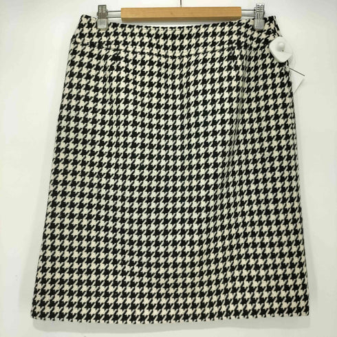 バーバリーロンドン BURBERRY LONDON ウールナイロン 千鳥格子 タイトスカート レディース 44