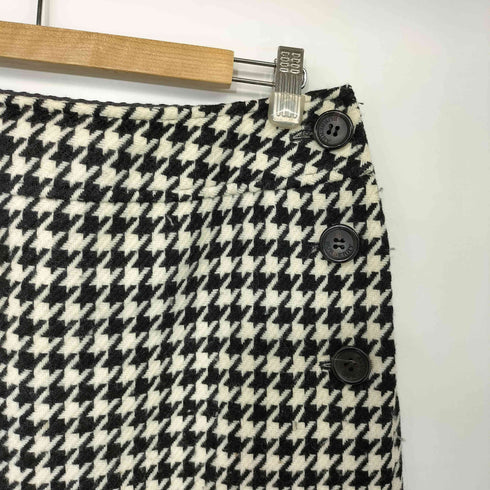 バーバリーロンドン BURBERRY LONDON ウールナイロン 千鳥格子 タイトスカート レディース 44