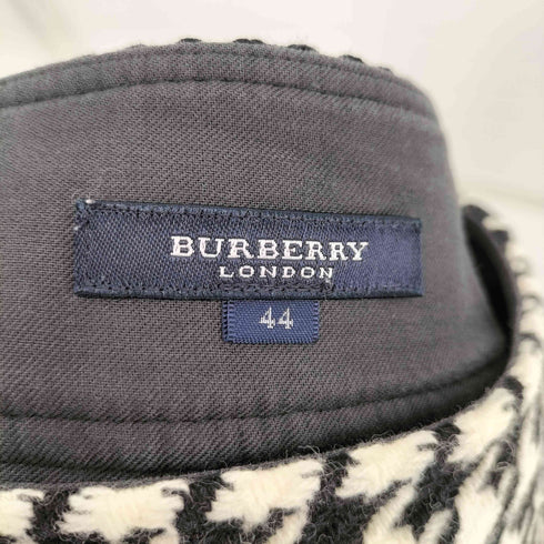 バーバリーロンドン BURBERRY LONDON ウールナイロン 千鳥格子 タイトスカート レディース 44