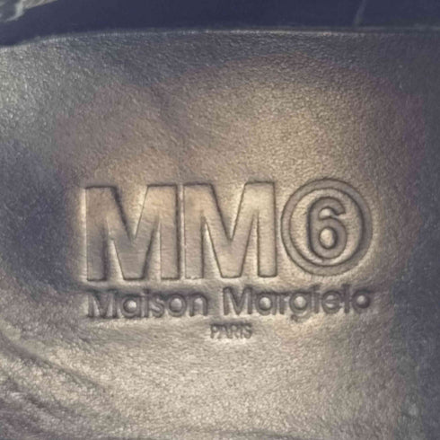 エムエムシックスメゾンマルジェラ MM6 Maison Margiela コントラストステッチアンクルブーツ レディース 37