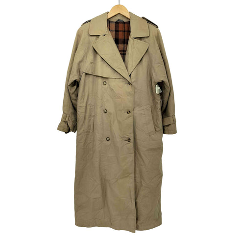 バナナリパブリック BANANA REPUBLIC 裏地チェックステンカラーコート メンズ import:XL