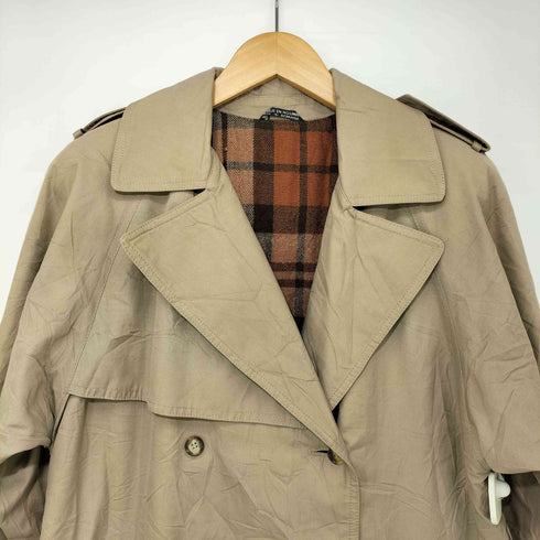 バナナリパブリック BANANA REPUBLIC 裏地チェックステンカラーコート メンズ import:XL