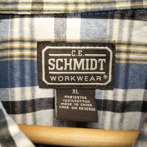 SCHMIDT チェック柄ボタンシャツ メンズ JPN:XL
