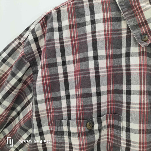 SCHMIDT チェック柄ボタンダウンシャツ メンズ import:XL