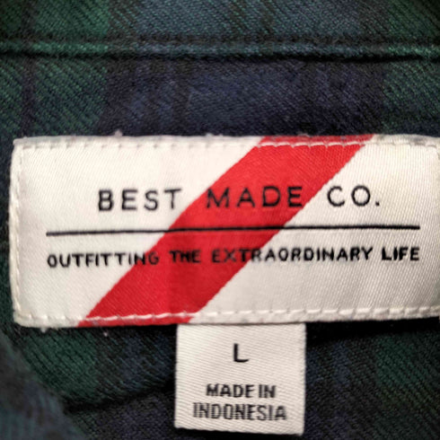 BEST MADE CO. ブラックウォッチコットンウールシャツ メンズ JPN:L