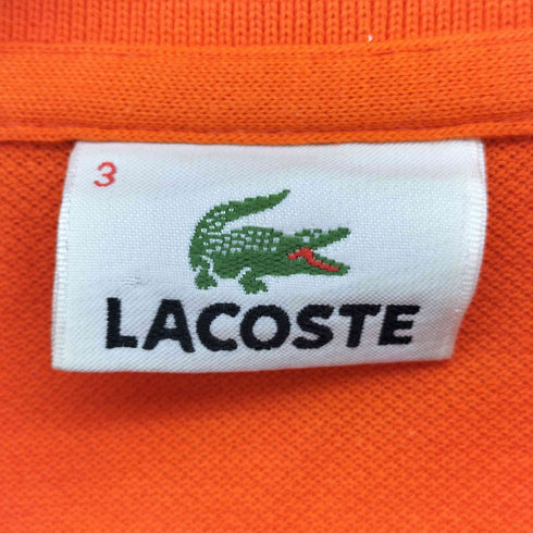 ラコステ LACOSTE ワンポイントロゴ ワッペン 鹿の子 ポロシャツ メンズ 3