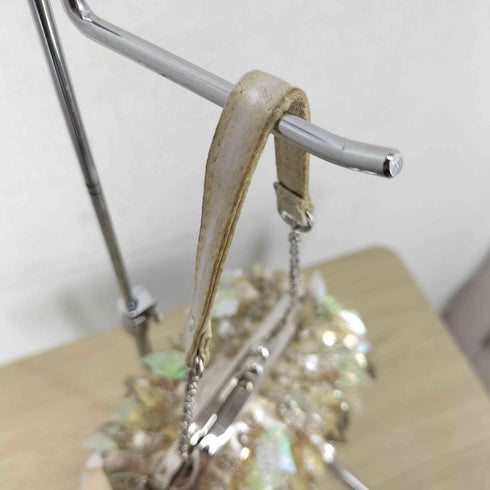 DAIANA FRANCAIS リーフデザインがま口ハンドバッグ レディース