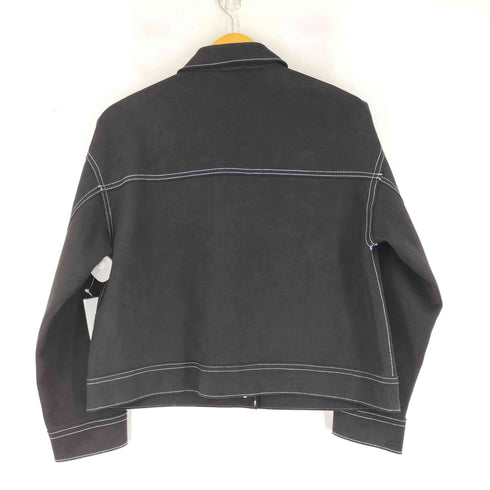 ザラ ZARA ステッチデザイン フェイクスエード シャツジャケット レディース import:XS