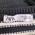 ザラ ZARA ゴールドボタン ボーダーニット カーディガン レディース import:S