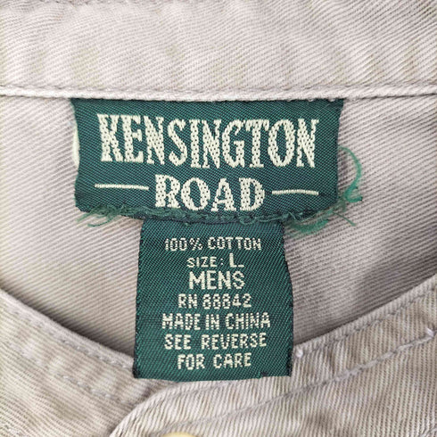 KENSINGTON バンドカラーボタンシャツ メンズ import:L