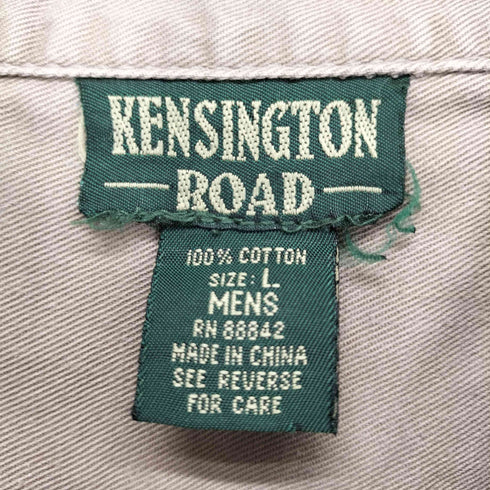 KENSINGTON バンドカラーボタンシャツ メンズ import:L