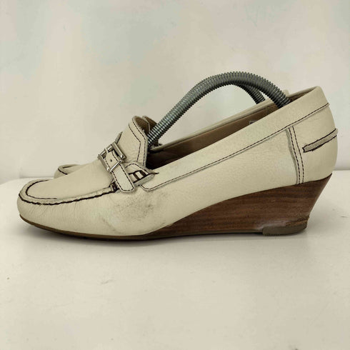 クラークス Clarks ACTIVE AIR ウェッジソールレザーローファー レディース 5