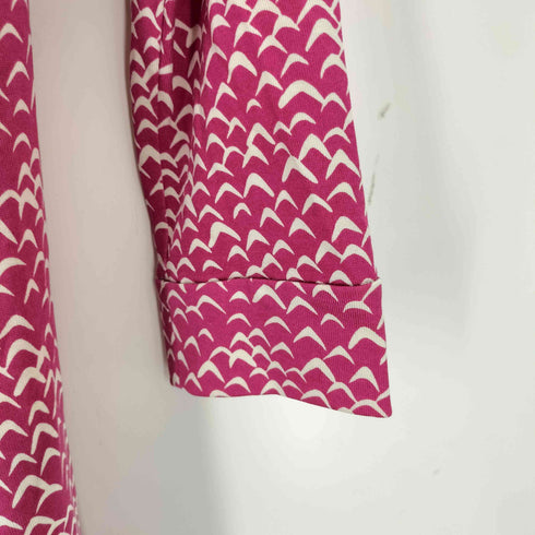 ダイアンフォンファステンバーグ DIANE VON FURSTENBERG 総柄 シルクロングカーディガン レディース 0