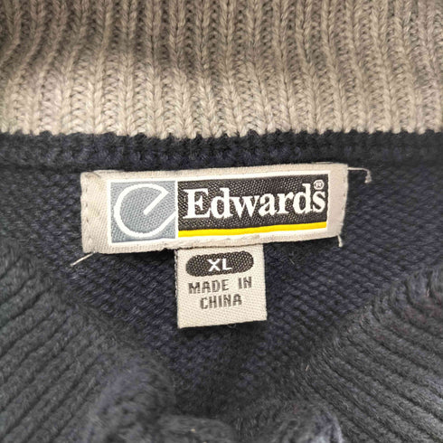 エドワーズ edwards ハーフジップニット メンズ JPN:XL