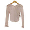 リリーブラウン Lily Brown 26ss バックオープンヘンリーネックカットトップス レディース ONE SIZE