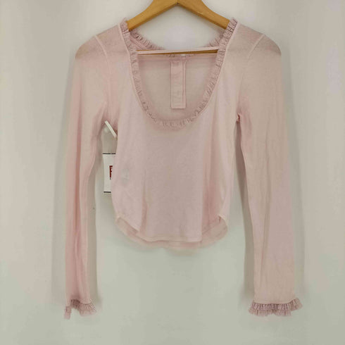 リリーブラウン Lily Brown 26ss バックオープンヘンリーネックカットトップス レディース ONE SIZE