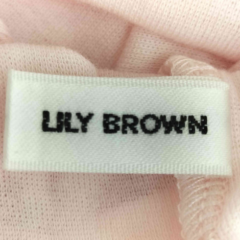 リリーブラウン Lily Brown 26ss バックオープンヘンリーネックカットトップス レディース ONE SIZE