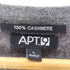 APT.9 cashmere カシミヤ100% アーガイル クルーネックカーディガン レディース JPN:L
