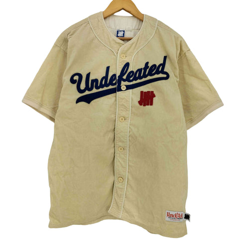 アンディフィーテッド UNDEFEATED CORD S/S BASEBALL JERSEY コーデュロイ ベースボール 半袖 シャツ メンズ JPN:M
