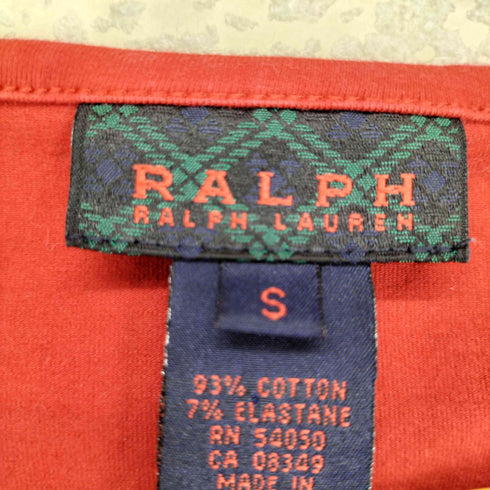 ラルフローレン RALPH LAUREN Vネック五分袖カットソー レディース S