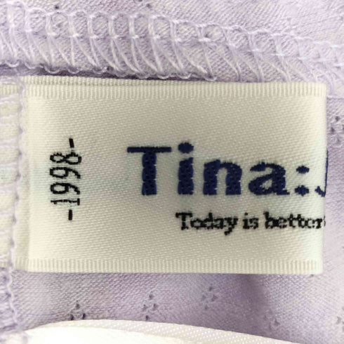 ティーナジョジュン TINA:JOJUN 26ss アイレット ヘムフリル カット チュニック レディース import:M