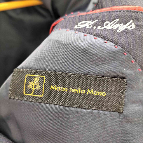 MANO NELLA MANO ストライプテーラードジャケット メンズ