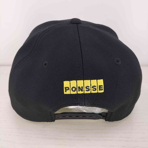 PONSSE 企業 ロゴ 刺繍 6パネルキャップ メンズ
