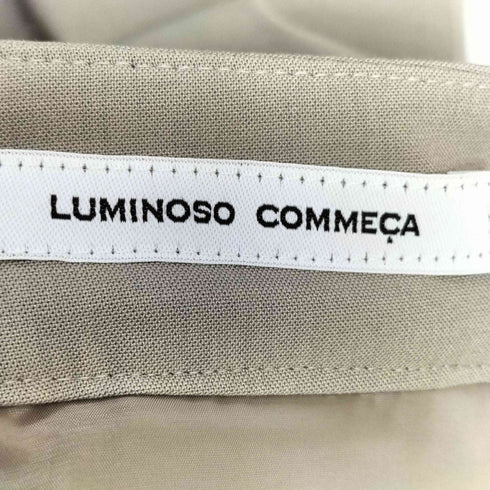 ルミノーゾコムサ LUMINOSO COMMECA タック テーパードスラックスパンツ レディース 9