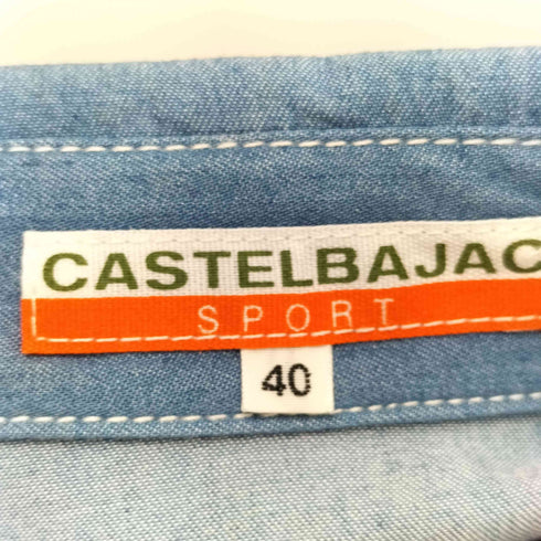 カステルバジャックスポーツ CASTELBAJAC SPOT 刺繍入り デニムシャツジャケット レディース 40