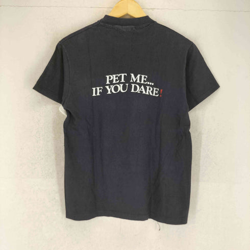 ヘインズ Hanes 80-90S USA製 I'M ONE OF THE プリント 袖裾シングル 半袖 カットソー メンズ M
