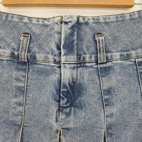 ジーナシス JEANASIS 25aw 【25quee】スタッズデニムプリーツミディスカート レディース FREE