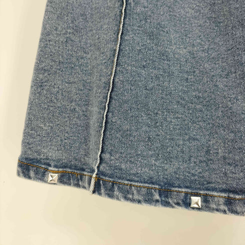 ジーナシス JEANASIS 25aw 【25quee】スタッズデニムプリーツミディスカート レディース FREE
