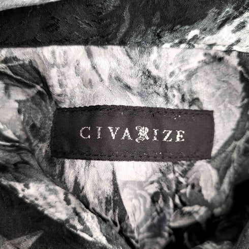 シヴァーライズ CIVARIZE ショルダーZIPフェザージャガードシャツ メンズ FREE