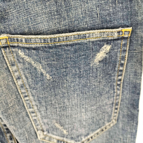 リデアル LIDEAL クラッシュ加工デニムパンツ メンズ 28