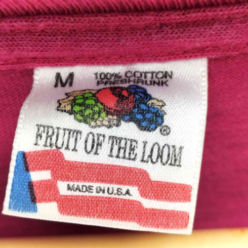 フルーツオブザルーム FRUIT OF THE LOOM 90s カジュアルロゴプリントTシャツ メンズ import:M