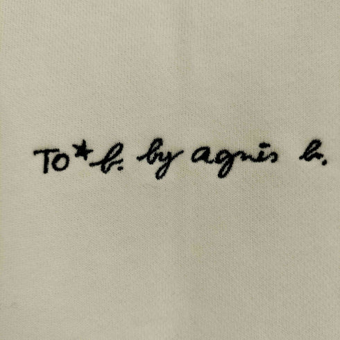 トゥービーバイアニエスベー To b. by agnes b. ロゴ刺繍 クルーネック スウェット トレーナー レディース JPN:38
