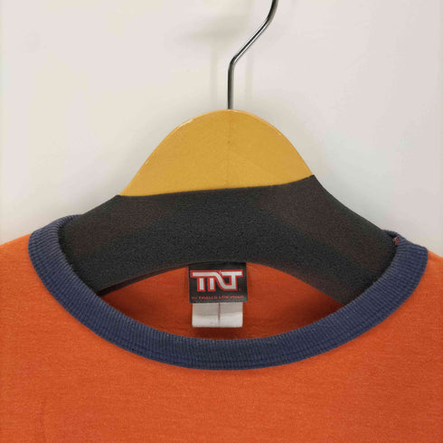 Trau&Loenvner}00S ドラキュラロゴプリントリンガーTシャツ メンズ