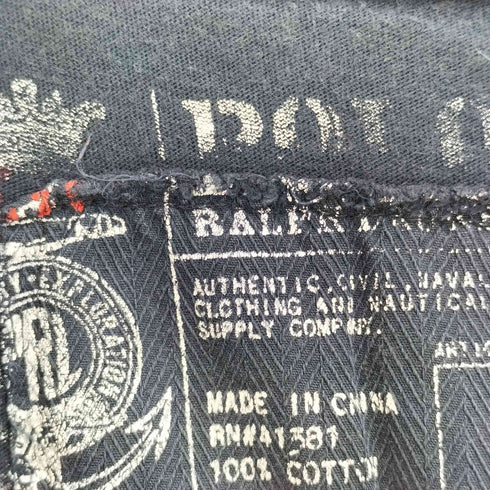 ポロラルフローレン POLO RALPH LAUREN スカルプリント クルーネックTシャツ y2k メンズ LL