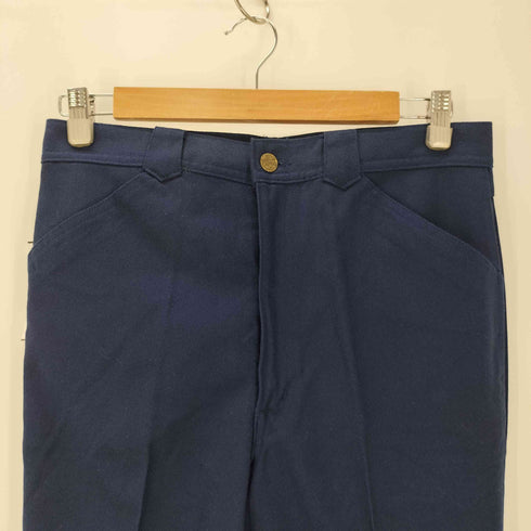 ビッグジョン BIG JOHN 70-80S BIG-PREST コットン ポリ フレア スラックス センタープレス スタプレ メンズ 33in