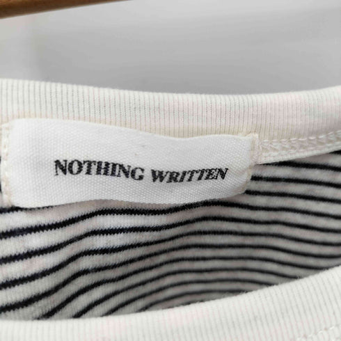 nothing written ストライプノースリーブトップ タンクトップ レディース import:M
