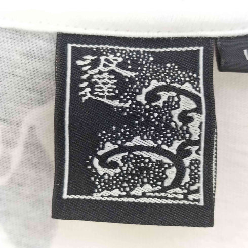 波達 和柄 入れ墨 クルーネックTシャツ メンズ JPN:L